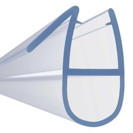 Keyplumb Shower Seal Strip 90cm Bubble Shaped 4-6mm Thick Door 3-7mm Gap