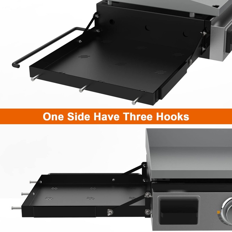 Grill Side Shelf for Blackstone 17" 22" 28" Griddle, Accessories