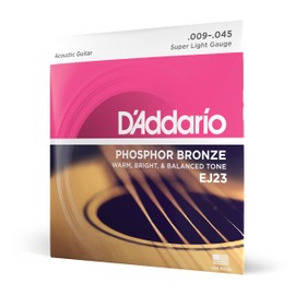 D'Addario Super Light 09-45 Phosphor Bronze Acoustic Guitar Strings EJ23