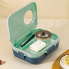 Bento Box 4 Compartments 1200ml 304 Stainless Steel Insulated with