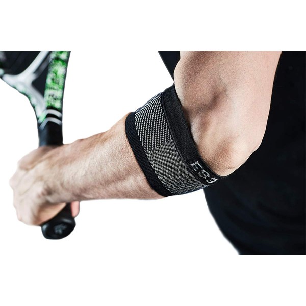 OS1st ES3 Elbow Bracing Sleeve (One Sleeve) Prevents and Treats Tennis Elbow, Golfers Elbow and General Elbow Pain Using Medical Grade Compression