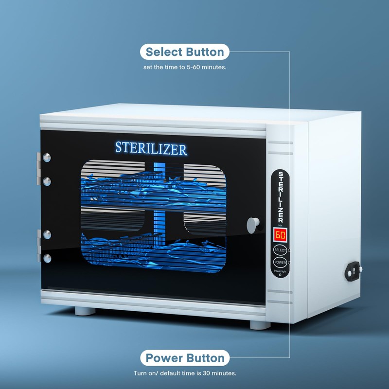 Yofuly Sterilizer for Esthetician, 12L Large Sterilizer for Nail Tools,
