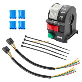 MATI Left Handlebar Switch & Pigtail Harness Pulg Kit for Polaris Outlaw 450 500 525
