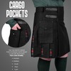 Hybrid Utility Kilts for Men Scottish Traditional Kilt with Flashes