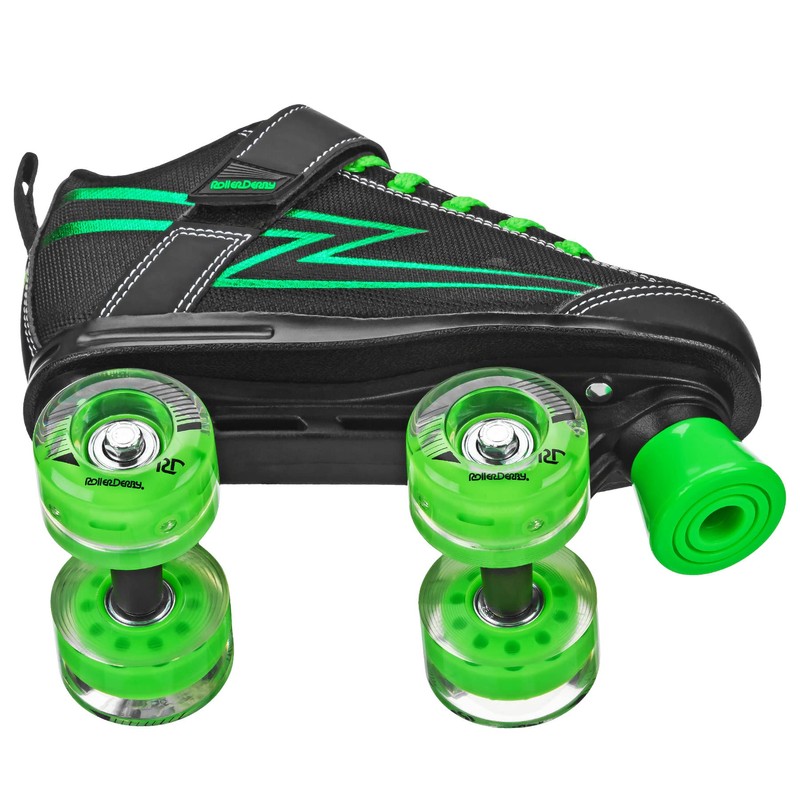 Roller Derby Blazer Boy's Lighted Wheel Roller Skate Black/Green Size