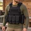 Military Tactical Vest – Adjustable Tactical Gear Carrier for Airsoft,