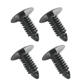 Zlirfy 4 Pack Rivets Fastener Push Clips,Bumper Fastener Rivet Clips,Bumper Plugs Front License Plate Holes Cover Clips,Bumper Shield Fender Liner Push Pin Retainer Clips,Bumper Plugs