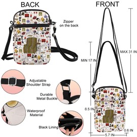 MYSOMY Seattle Skyline Crossbody Bag Kacl-Am 780 Talk Radio Gifts Frasier Crane And Niles Crane Shoulder Bag (MianChair UK)