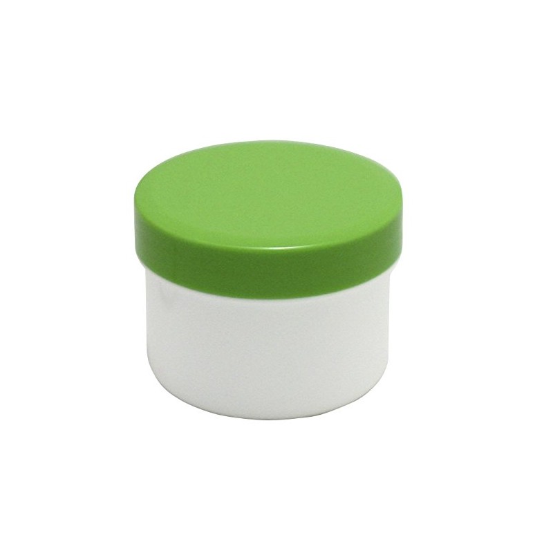 60 ointment containers, cream containers, ointment pot, flat, 35 ml