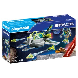 PLAYMOBIL Space Promo Pack 71370 Hightech Space-Drohne, Raumfahrt, Weltraum, Jetbag und schussfähige Kanonen, Spielzeug für Kinder ab 4 Jahren