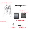 LED Solar Willow Tree Lights Outdoor,4.6Ft Lighted Weeping Willow Tree,Adjustable