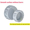 Ctyjia 2 Pack Female Thread Pipe Fitting Cap, 50mm Fitting