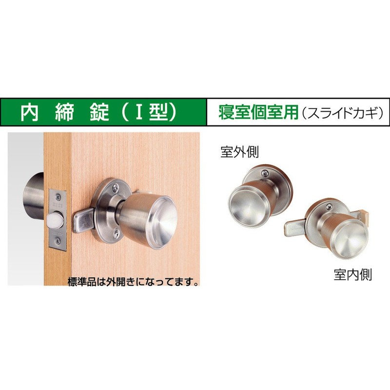KAWAGUCHI 技研 Indoor Door Knob T2 High Speed Steel Empty