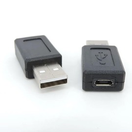 ThtRht 3 Pack USB 2.0 Male to Micro USB Female Adapter 5 Pin Type A to B Plug Converter Connector for Smartphone Laptop PC Computer Car and More
