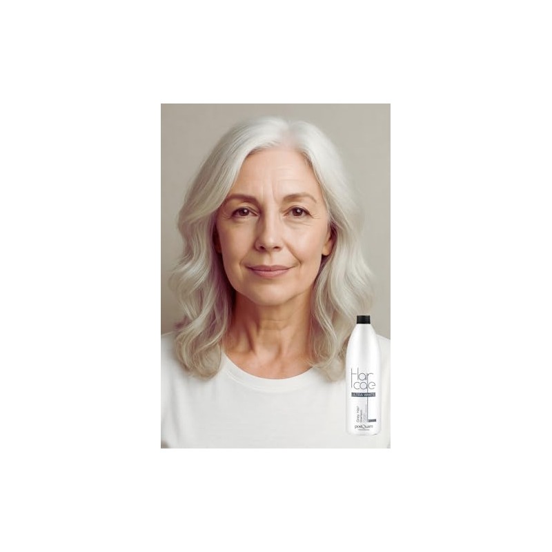 POSTQUAM PQP03041 Shampoo Whites 1000 ml for adults, ideal for
