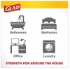 Glad Small Twist-Tie White Trash Bags, Fresh Clean Scent with