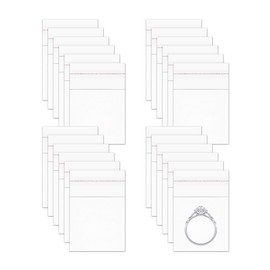 Mini Self Sealing Cello Baggies 500 Count 1.5" x 1.5" Clear Jewelry Cellophane Bags Adhesive Square OPP Baggies for Beads Seeds Buttons Rings Vitamins Coins Gifts