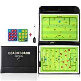 Joyeee Football Soccer Coaching Board, Magnetic Coach Board with Dry Eraser, Marker Pen, Magnets - Football Soccer Coaching Board Tactic Board Strategy Clipboard Kit #2