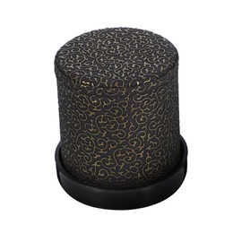 Generic Silent Dice Shaker Cup with Red Velvet Grip and Base Capacity Game Dice Holder for Bar Ktv Party Entertainment Smooth Leather Surface with Small Dices Noise Reducing Board Game