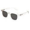 CARVE Havana Polarized Sunglasses – Gloss Clear Crystal Retro Frame,