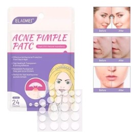 24 Parches Acne Dia/ Noche Quita Acne Espinillas Tapa Acne F Tipo De Piel Normal