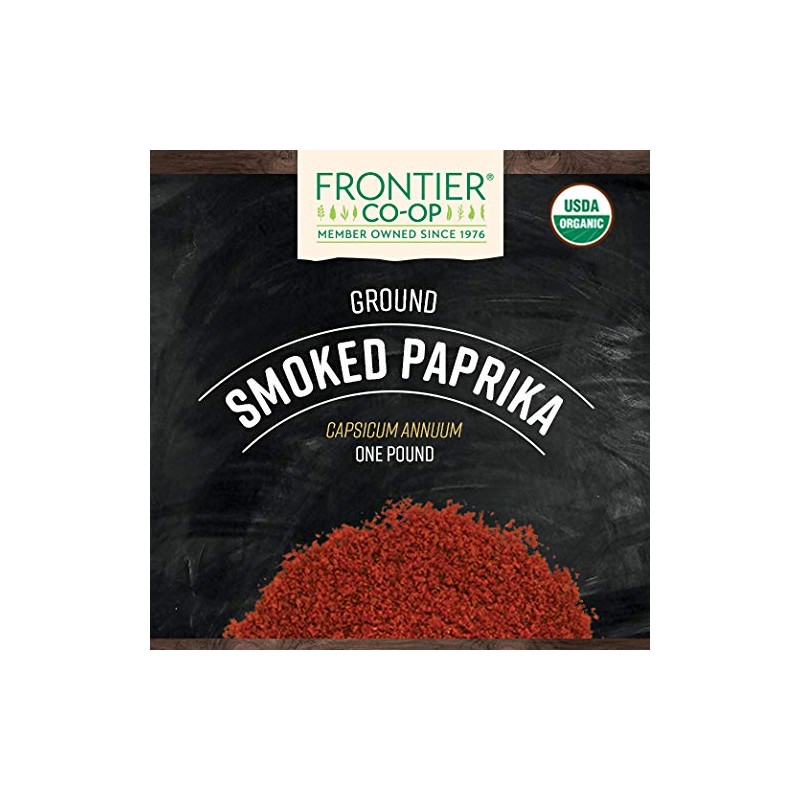 Frontier Co-op Organic Ground Smoked Paprika 1lb | Pack of