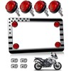 Motorcycle License Plate Frame, Motorcycle Flag Plate Holder Mount