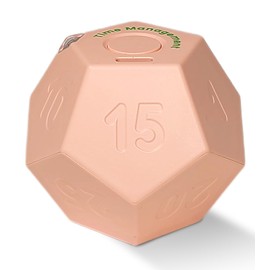 CreaViva Cube Pomodoro Timer, Rechargeable Small Cute, Timer for Kids and Classroom, Kitchen, Cooking, Workout & Study Countdown, Time Management Tool (Rose Pink)