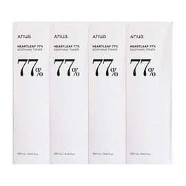 Anua Houttuynia cordata 77% toner 250ml 4 pieces JJ Mall / 아누아 어성초 77% 토너 250ml 4개  JJ몰