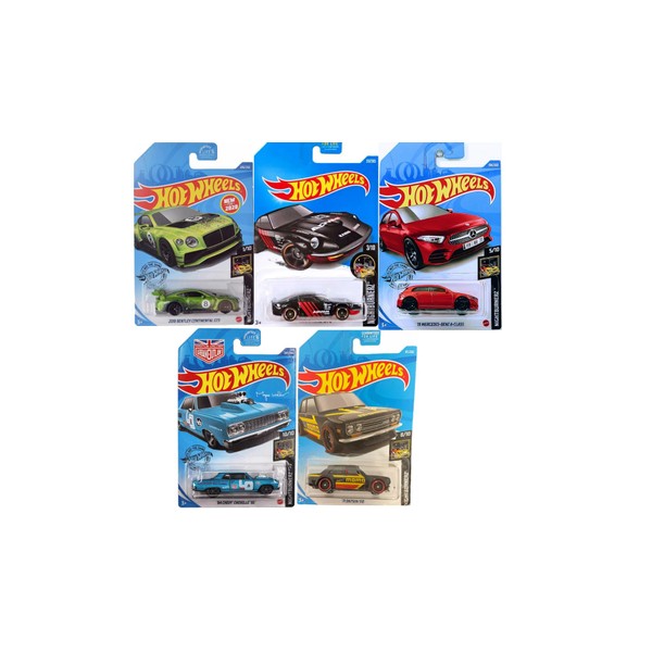 Hot Wheels Nightburnerz Die-Cast Cars, 5-Pack, Random Nightburnerz Collection, Random
