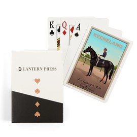 Lantern Press Keeneland, Kentucky, Horse Capital of The World, Lithograph (52 Playing Cards, Poker Size Card Deck with Jokers)