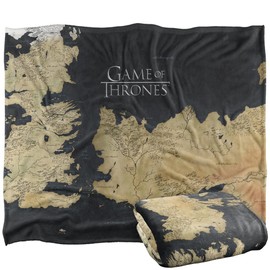 Game of Thrones Blanket, 60"x80" Westeros Map Silky Touch Super Soft Throw Blanket