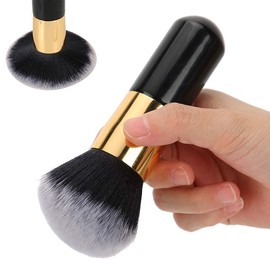 Brocha para polvos sueltos, Brocha para rubor, Cepillo de base, Brocha grande para polvos sueltos Brocha para base de rubor para cabello largo y Herramienta cosmética en seco y húmedo