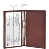 Leatherboss Genuine Leather Slim Checkbook Cover Holder for men women,