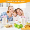 UYEIKMLOP Mason Jar Pitcher, 32 OZ Breast Milk Pitcher Double