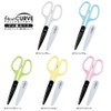 Plus SC-175SF+34-547 Scissors, FitCut Curve with Fluorine Coat, White/Pink