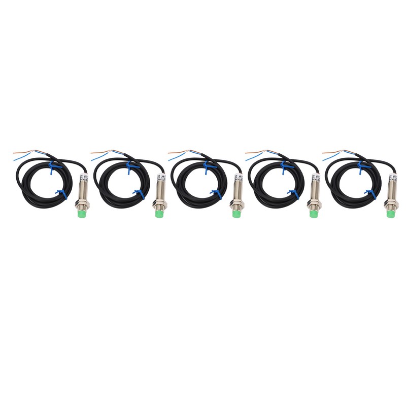 5 Pcs Proximity Switch M12x1 2 Wire Normally Closed 4mm