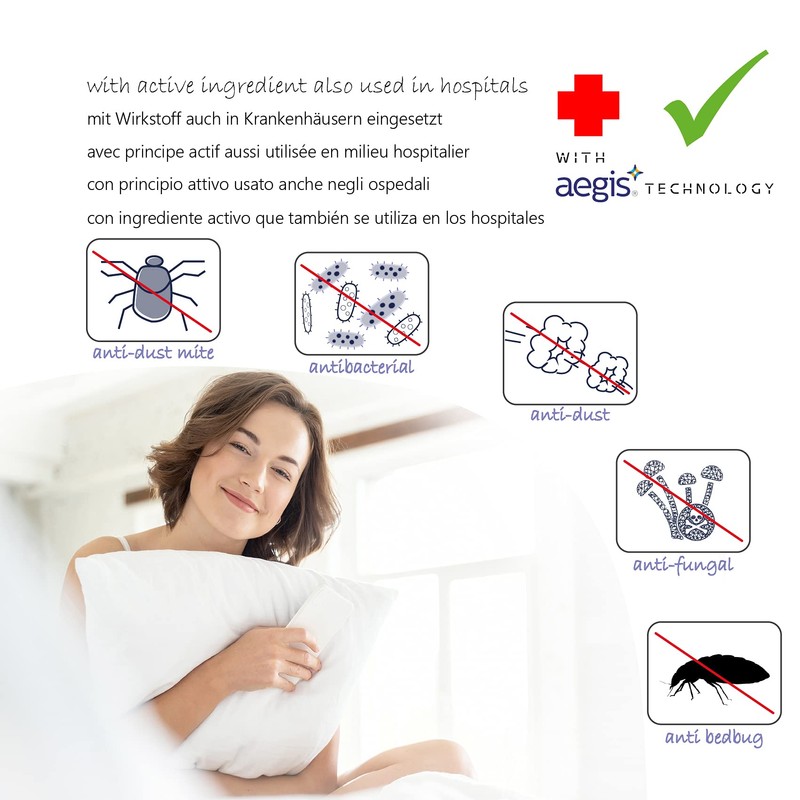Twillie Waterproof Pillow Protectors (Pack of 2) – for 60