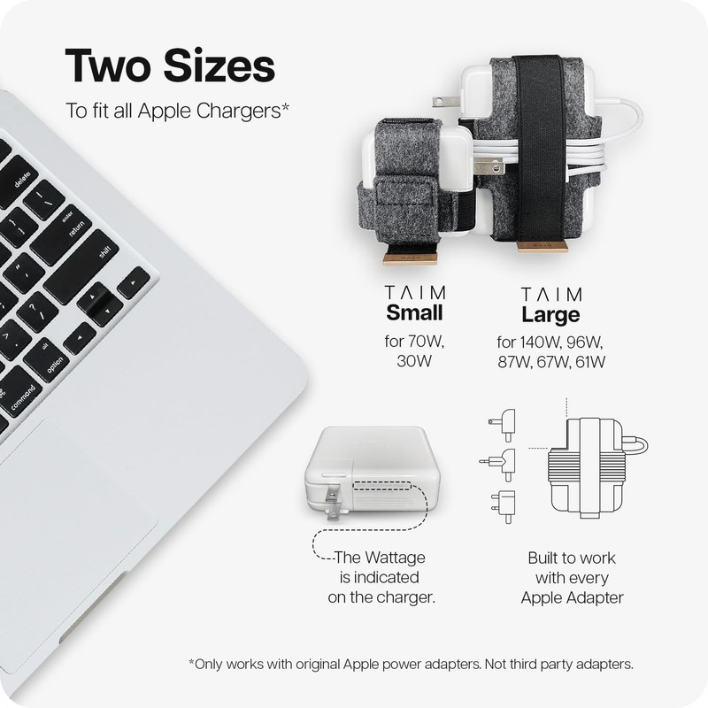 TAIM - Premium Charging Cable Organizer Case | Compact Travel