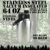 Aquapelli Stainless Steel Vacuum Insulated Water Jug, 64oz