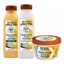 Garnier Kit Garnier Fructis Hair Food Coco Rutina Completa Pelo Dañado Shampoo