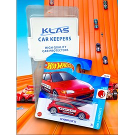 Hot Wheels '92 Honda Civic EG (Red) 4/10 HW J-Imports - 2024-95/250 (Short Card) - COMES IN A GENUINE KLAS CAR KEEPER PROTECTOR CASE - HTC43