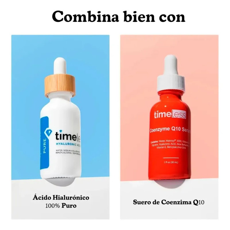 Sérum Timeless Vitamina C 20% Ácido Ferúlico E Antioxidante Facial