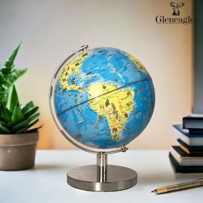 Gleneagles Educational World Globe for Kids 20cm – Animal &