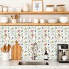 IVN Botanical Wildflower Peel and Stick Floor Tiles 12x12 Inch
