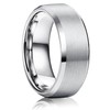 Jstyle Stainless Steel Rings for Men Women 8MM Wedding Band