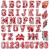 Meneng Football Iron On Letters Patches: 48PCS Glittering Embroidered Appliques