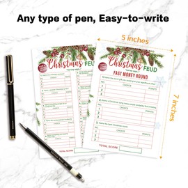 Christmas Party Friendly Feud Quiz, Christmas Feud Quiz, Christmas Party Games, Adult Teen Gratitude Party Games, Christmas Trivia Games, Feud Trivia Quiz (SDJ-FQ01)