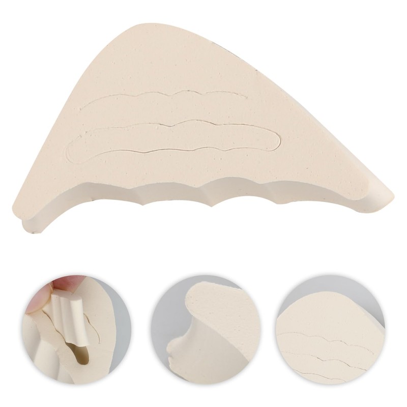 Bojueshaw 4pcs Sponge Shoe Filler Toe,Toe Cushion Fillers,Adjustable Toe Fillers,Soft