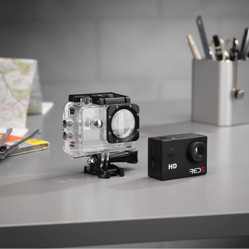 RED5 Action Camera - Mini Camcorder for Active Recording with